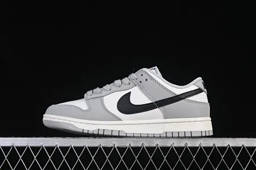 All categories Nk SB Dunk series Nk SB Dunk Low low-top sneakers Nike SB Dunk Low white, black and gray low-top casual sneakers IB3079-101